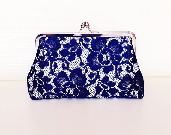 navy blue clutch purse for wedding