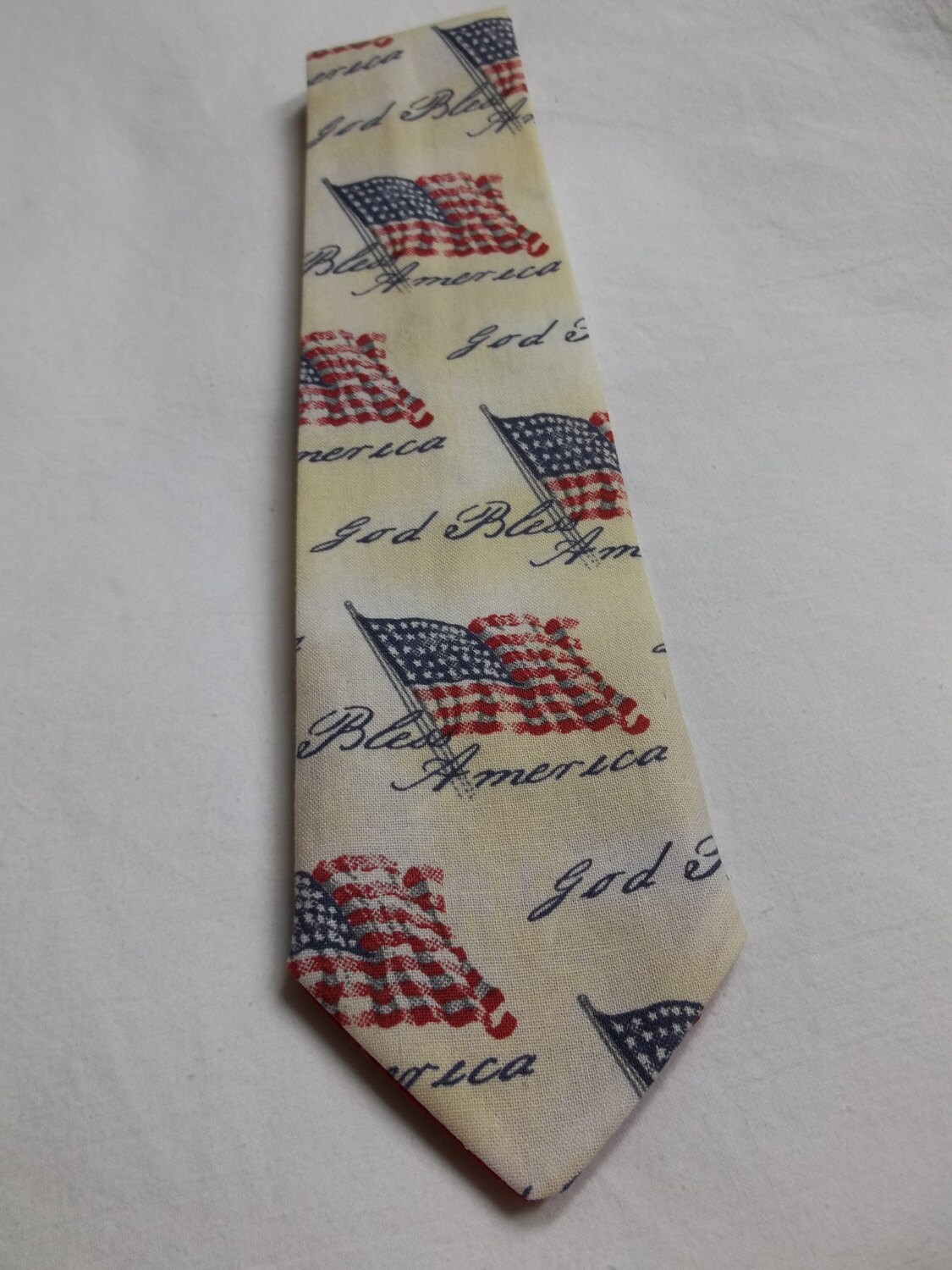 Boy's American Flag necktie Very Special 42 by handmadebyChris2