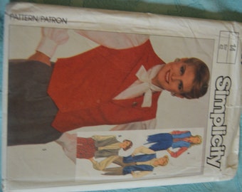 Simplicity 7669 Misses Set of Unlined Vests Sewing Pattern - UNCUT Size 14