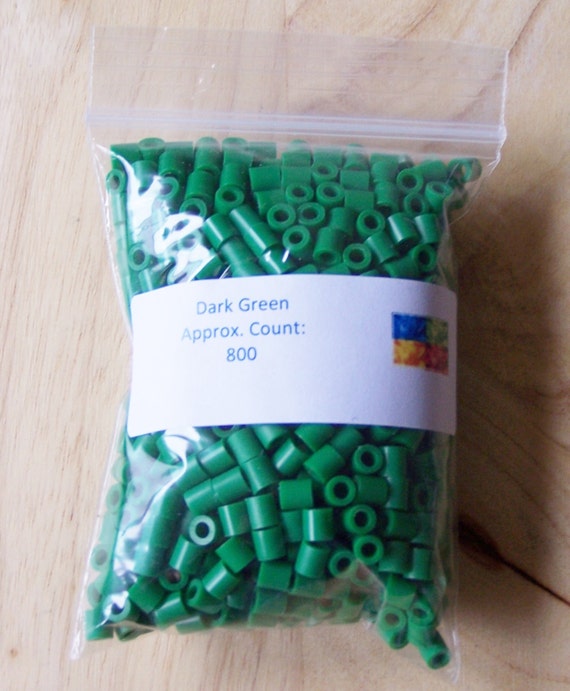 Perler Beads 800 Dark Green Perler Beads Ironing Paper