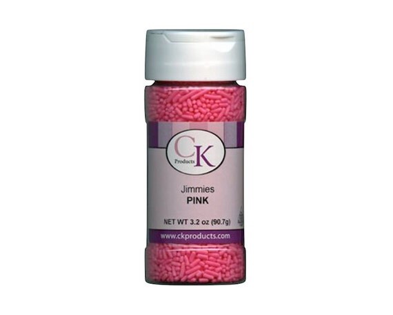 Pink Jimmies Sprinkles - Baking Supplies - Cake and Cupcake Supplies - Party Supplies Il_570xn