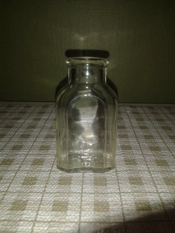 Download Vintage Clear Glass Medicine Bottle 2 FL oz