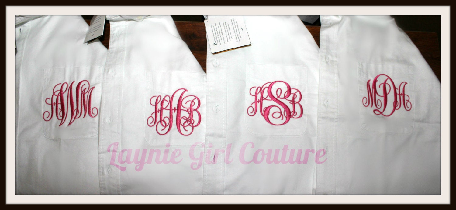Monogrammed Button Up Shirt Button Down shirt Wedding shirt