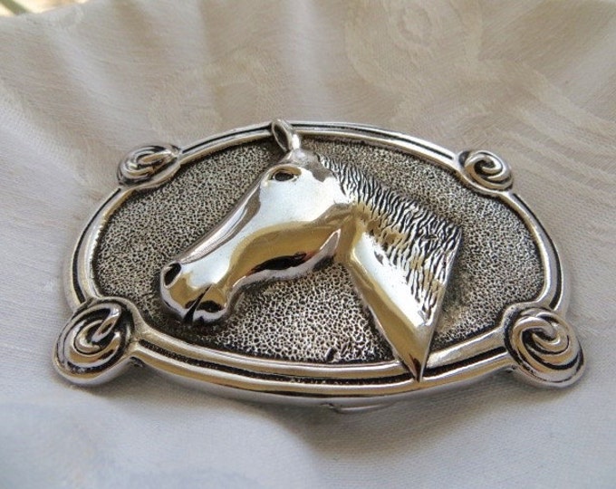 HORSE Belt Buckle, Equestrian Buckle, Rodeo Cowboy Western Style