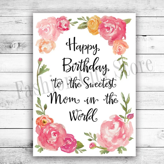 printable birthday cards for mom free printable cards for every