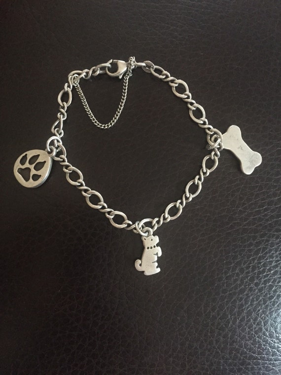 James Avery Sterling Silver Dog Charm Bracelet
