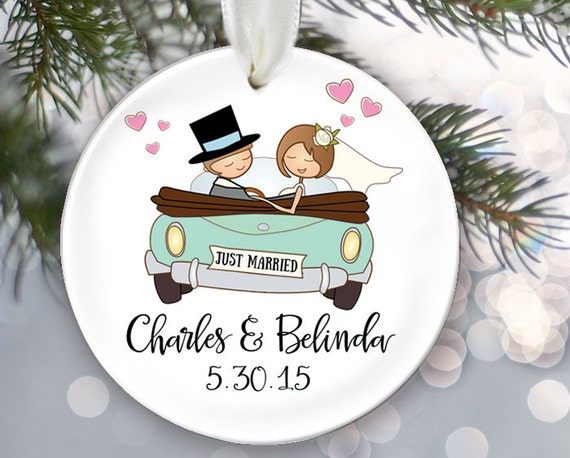 just married personalized christmas ornament by just married personalized christmas ornament by