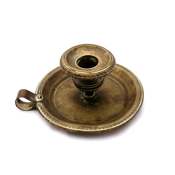 Bronze Candle Holder. Rustic Bronze Candle Stick Bronze