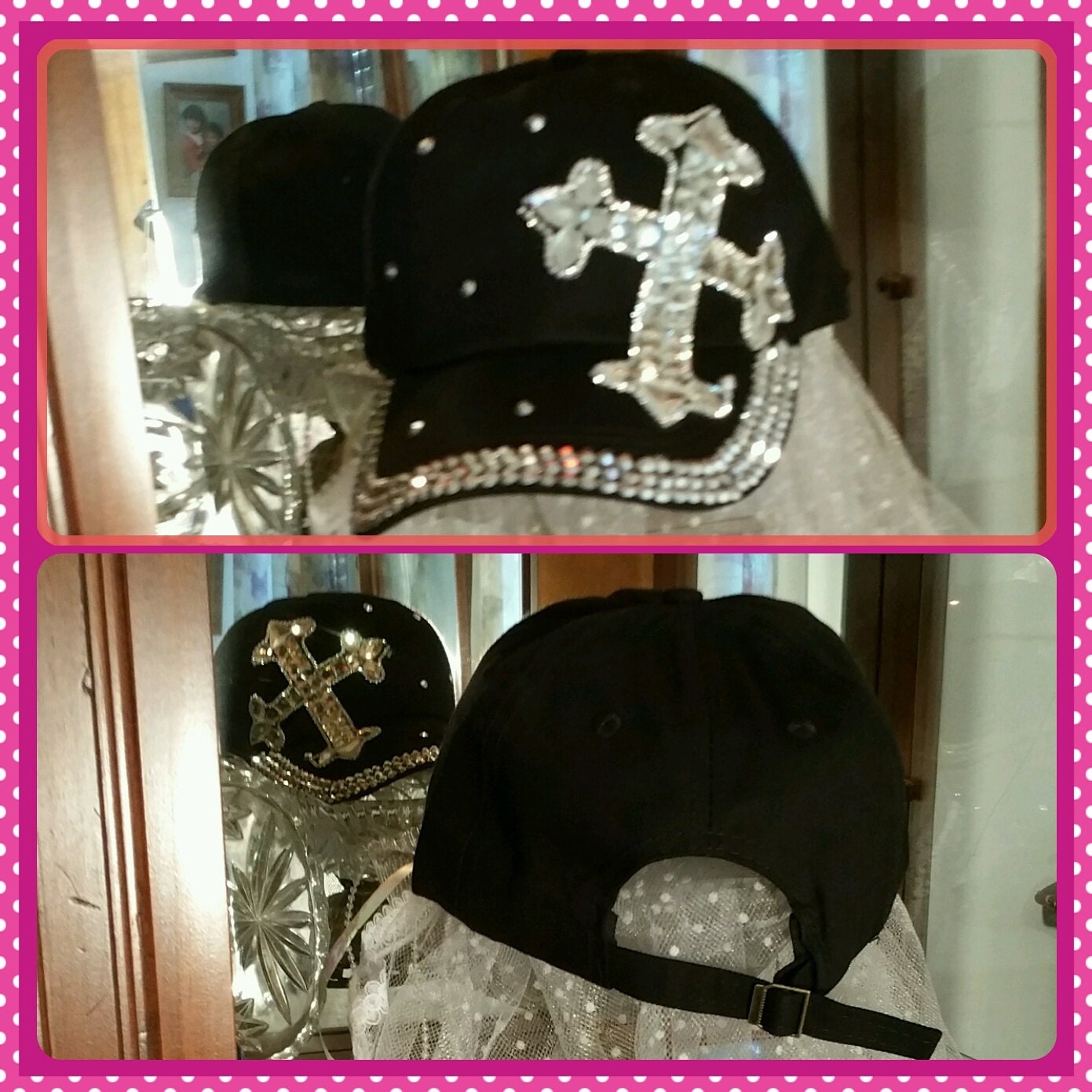 Bling baseball cap by gloriashats on Etsy