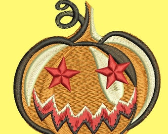 pumpkin Embroidery Design Machine Embroidery Design 4 x 4, 3*3 , 2*2 Instant Download