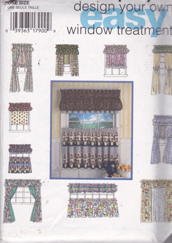 Simplicity 9532 Vintage Pattern Window Valance Patterns in