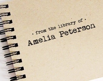 Custom LIBRARY STAMP with proof from USA - From the Library of, From the Classroom of, From the Desk of Custom Stamp, library stamp - b5-88