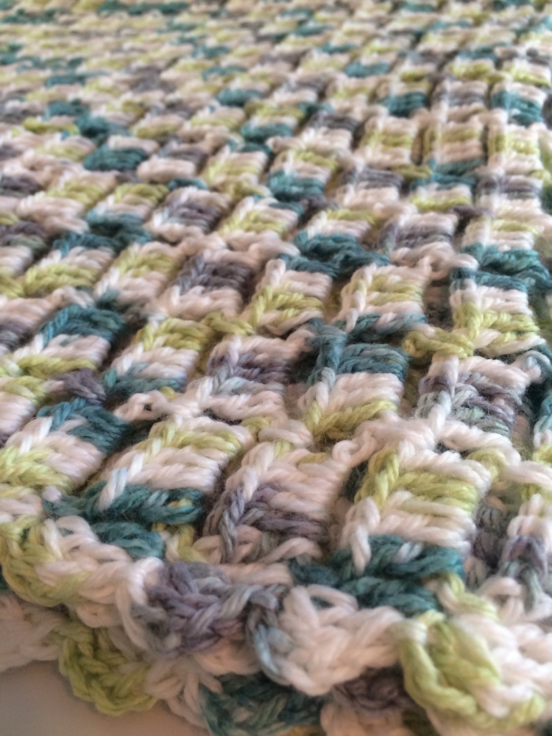 Crochet Baby Blanket Baby Boy Blanket Textured Blanket Baby