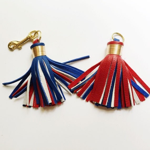 Items similar to The All American Tassel Keychain on Etsy