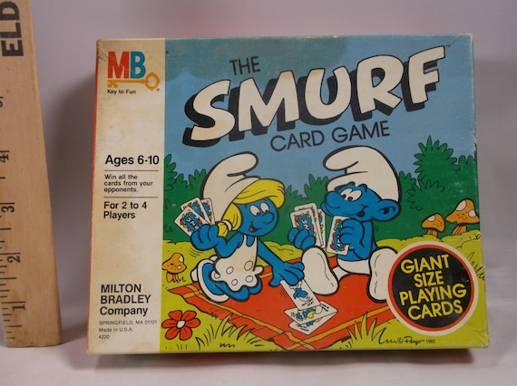 vintage the smurf card game milton bradley 1982 epsteam vintage the smurf card game milton bradley 1982 epsteam