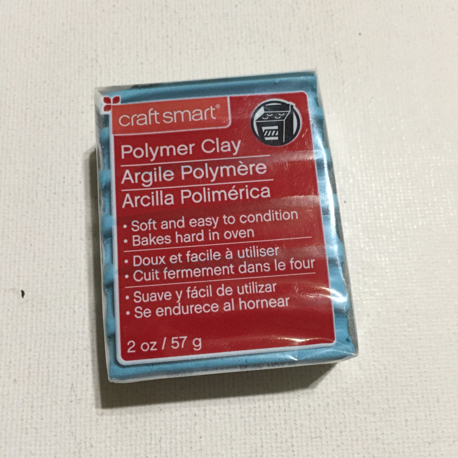 Craft Smart Polymer Clay 1927 Light Blue 2oz Single Block