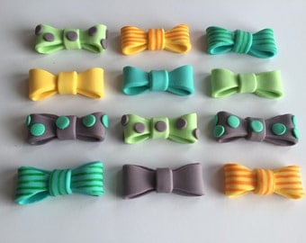 Bow Tie Fondant Cupcake Toppers Cake Decorations