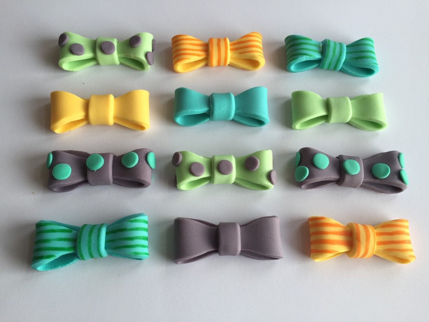Bow Tie Fondant Cupcake Toppers Cake Decorations