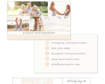 Photography Business Card Template INSTANT DOWNLOAD