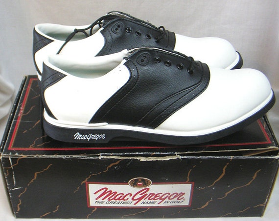 Vintage Pair Size 9 1/2 MacGregor Men's Golf Shoes in OB