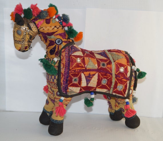 vintage stuffed horse