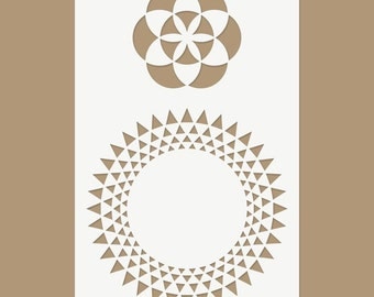 The Seed of Life - Sacred Geometry Stencil
