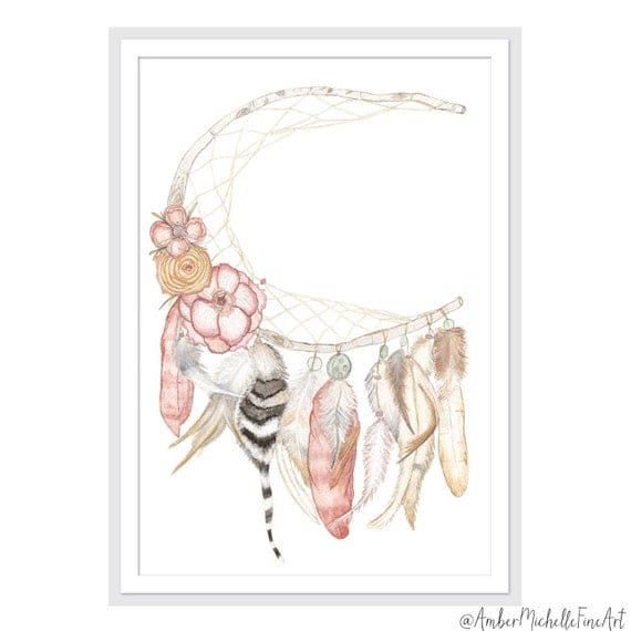 Flower Dreamcatcher Art Dreamcatcher Art by AmberMichelleFineArt