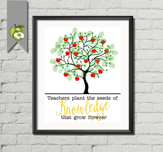 teacher appreciation gift retirement teacher apple tree