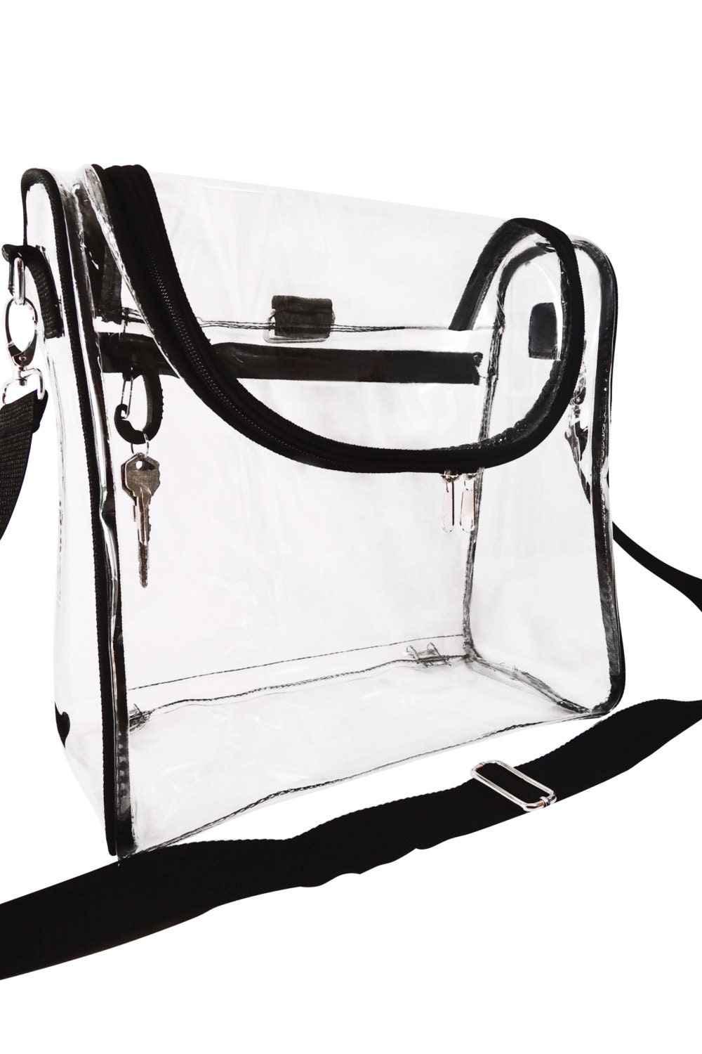 Large Clear Stadium Messenger Bag Approved By NFL Convertible