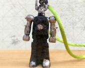 Geeky robot necklace, Robot vintage necklace from the 70s , gift for boys