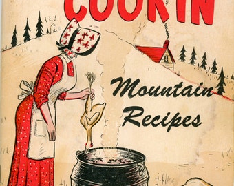 1969 Cookbook "Ma's Cookin', Mountain Recipes"