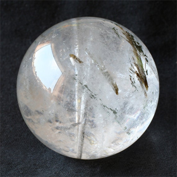 rutilated quartz sphere large gold rutile quartz crystal