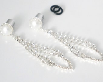 Wedding Ear Plugs 8g-1" Pearl Gauges 2mm- 25mm Pearl Plugs Gauges