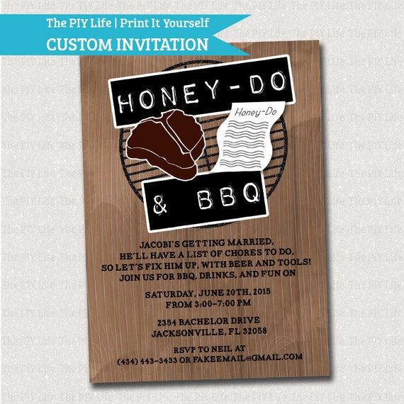 Honey Do Bbq Invitations 6