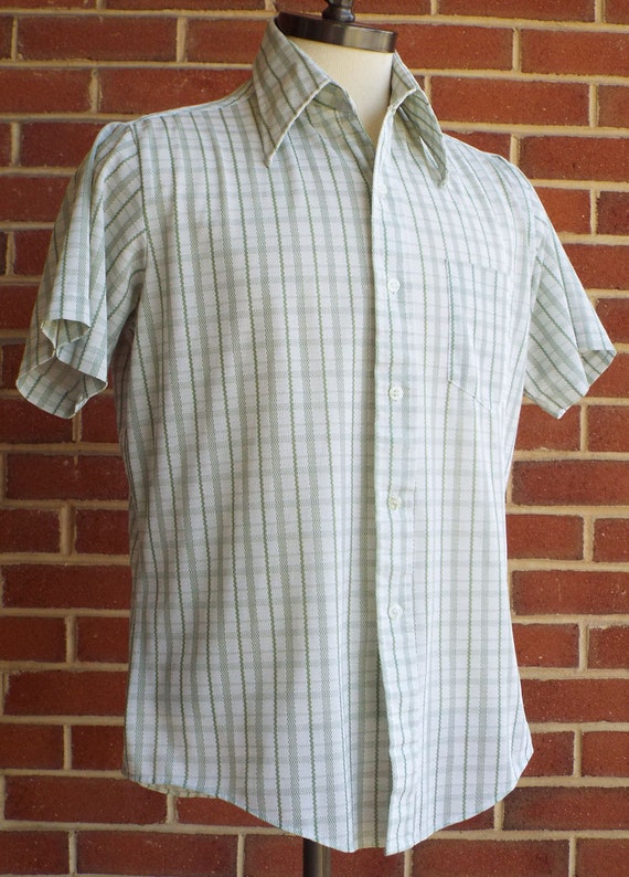 vintage button down shirts men's