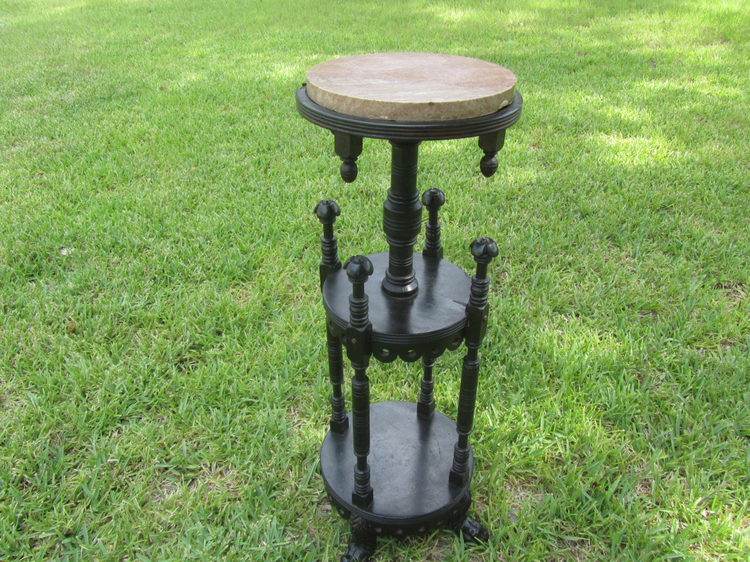 Antique fern stand Victorian plant standflower standornate