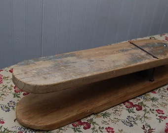 RESRVED for Liss - Sleeve Ironing Board/Wooden Sleeve Board/Steel Spring/Rustic