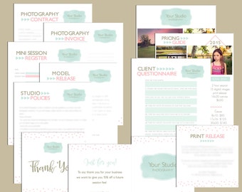 Photography Business Forms - Photography Form Templates - Photography Contract Templates