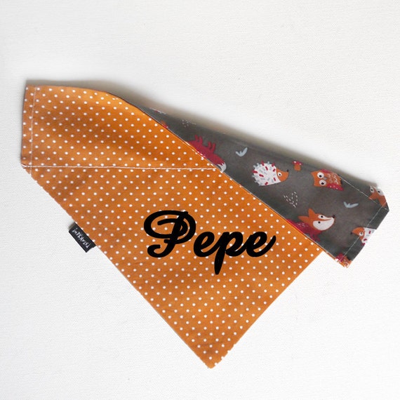 Personalized Dog Bandana Neckerchief with the name of by PSIAKREW