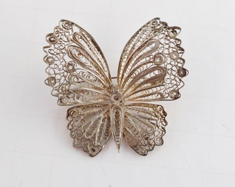 Sterling silver Vintage Butterfly pin