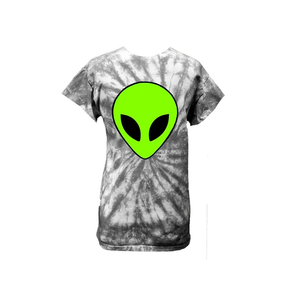 tie dye alien shirt