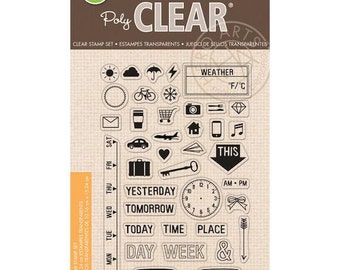 Hero Arts My Week Clear Stamps 4x6 Sheet CL849 Planner Stamps