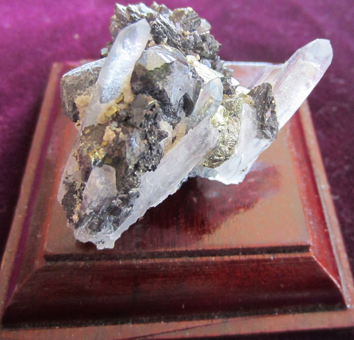 Quartz Crystals Galena lead Pyrite and by Collectorman2008 on Etsy