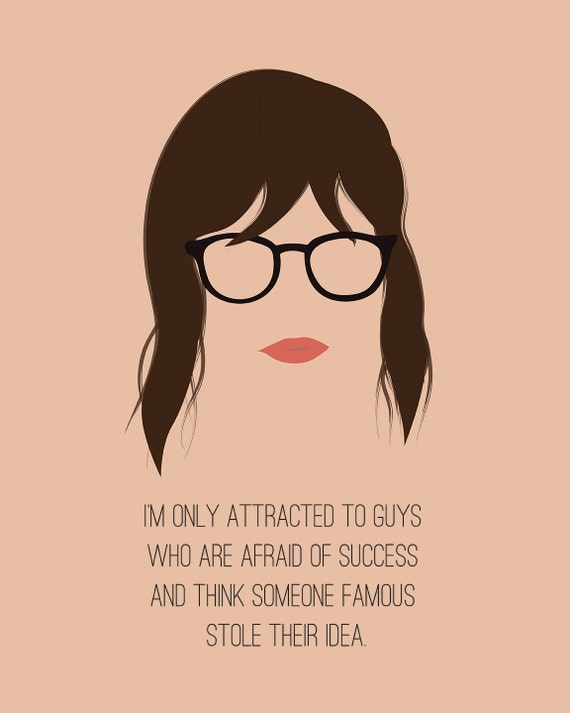 Items similar to Jessica Day Quote New Girl Printable Wall Art on Etsy