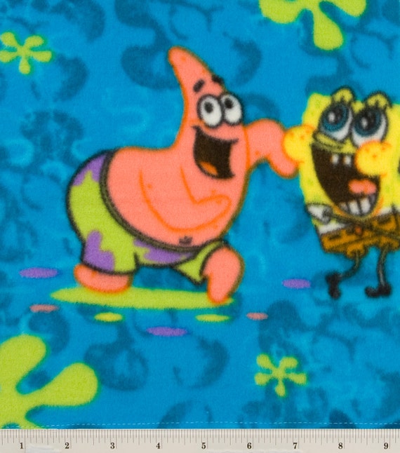 Spongebob blanket Personalized blanket Fleece by Kiyswonders
