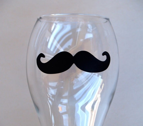 Items similar to Mustache Vinyl Stickers 2.5", Party decor,glass decor