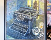 The Detective - an original oil pastel drawing The Detective - an original oil pastel drawing
