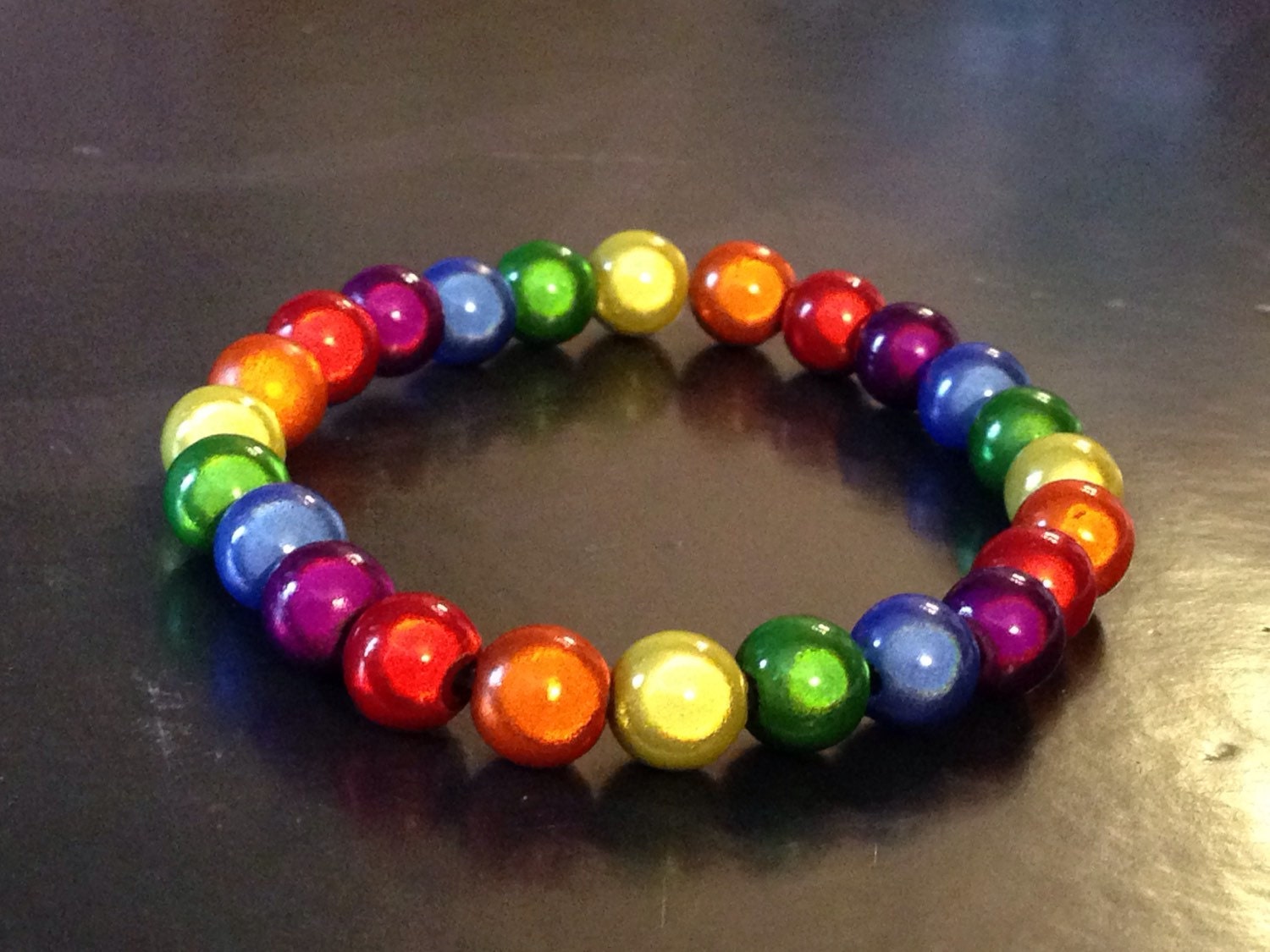 PRIDE Flag Inspired Miracle Bead Bracelets LGBT Asexual