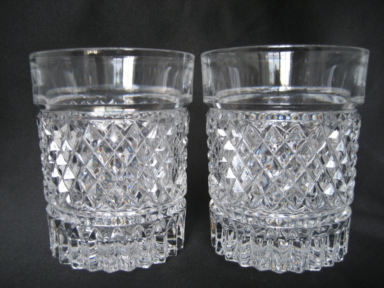 antique crystal tumblers