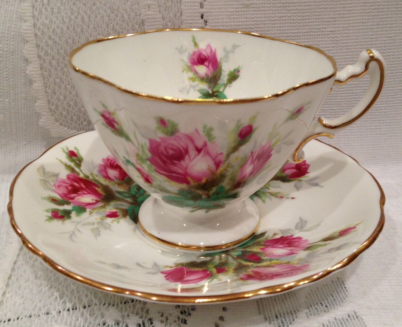 Vintage Hammersley & Co Bone China Cup and Saucer Made in